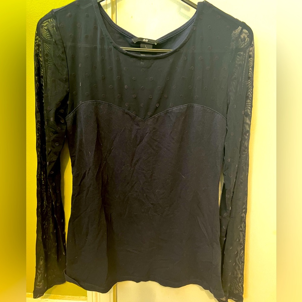 Almost new long sleeve lace shirt